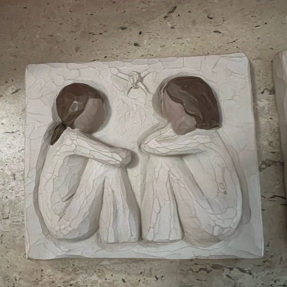 2- Willow Tree Friendship Plaques Demarco 2001 Susan Lodi - Picture 2 of 6